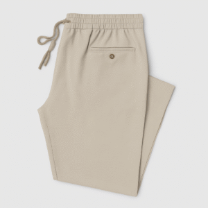 بنطلون رجالي بيج برباط