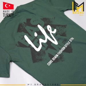 تيشيرت رجالي مطبوع "Life"